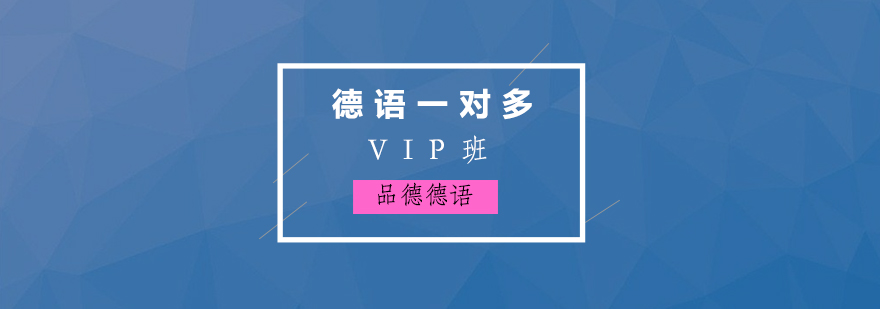 德语VIP一对多培训课程