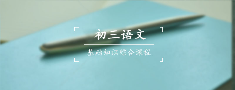 初三语文基础知识与能力综合专题课程