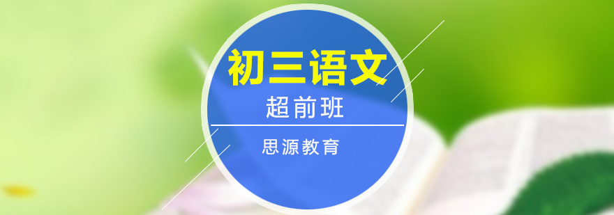 初三语文冲刺课程