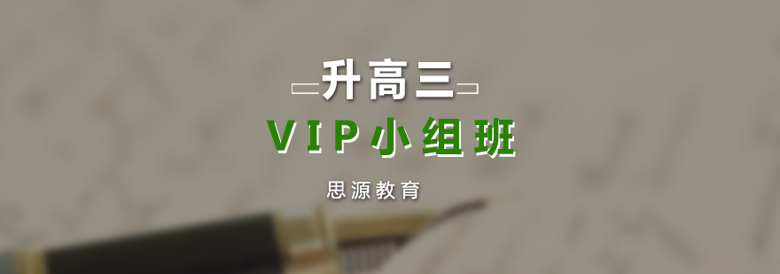 升高三VIP小组培训班