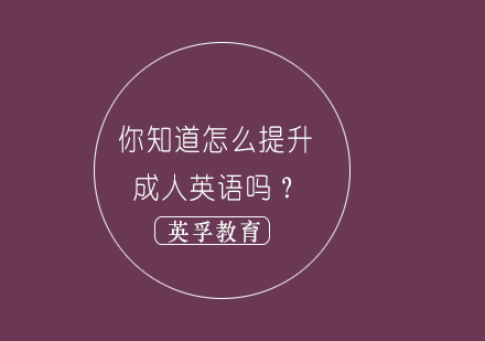 你知道怎么提升成人英语吗？