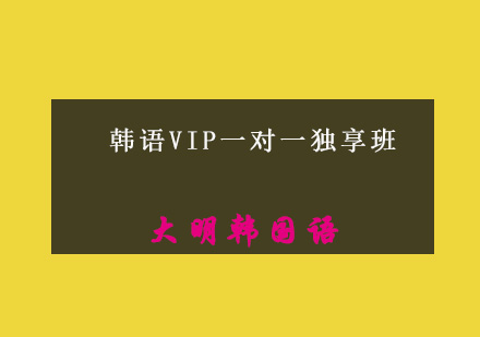 韩语VIP一对一独享班