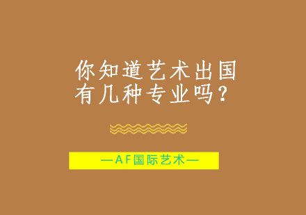 你知道艺术出国有几种专业吗？