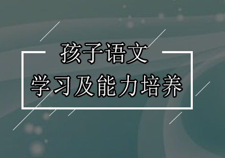 孩子语文学习及能力培养