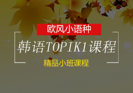 苏州韩语TOPIK1初级课程