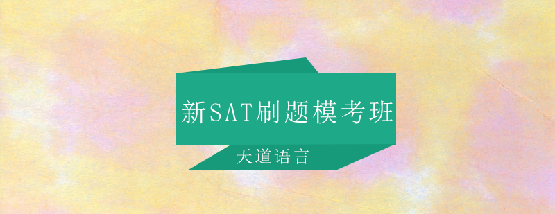 广州新SAT刷题模考培训班