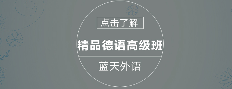 德语高级课程教学现场