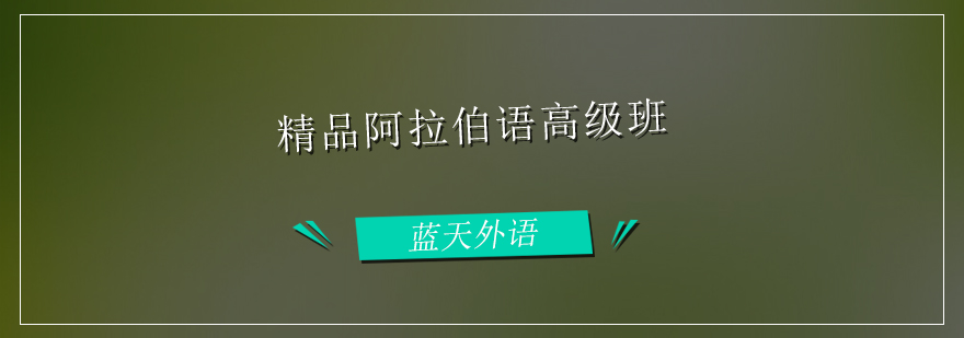 阿拉伯语高级课程展示