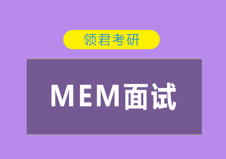 关于MEM的面试，你有了解吗？