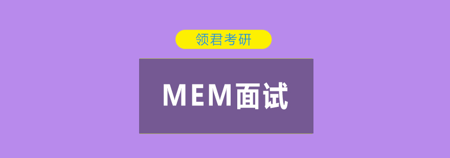 MEM面试准备示意图