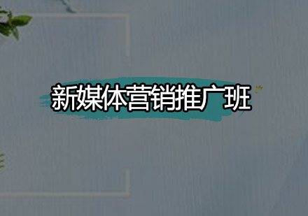 东莞新媒体营销推广培训班