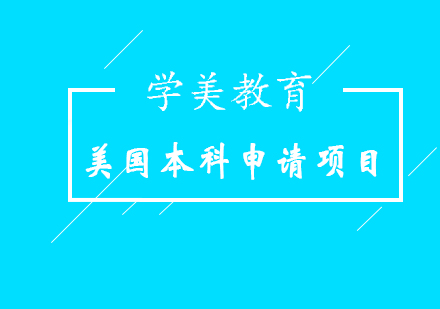 美国本科申请项目