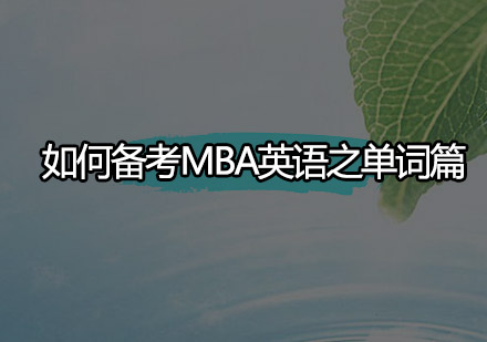 MBA英语单词高效备考策略解析