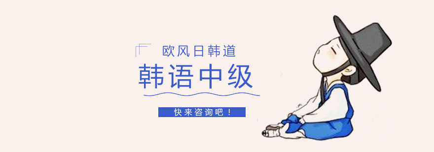 韩语中级课程体系