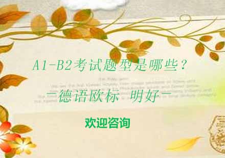 德语欧标A1-B2考试题型全解析
