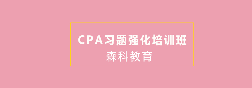 CPA习题强化培训班