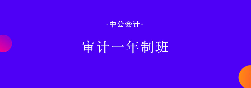 审计一年制会计班