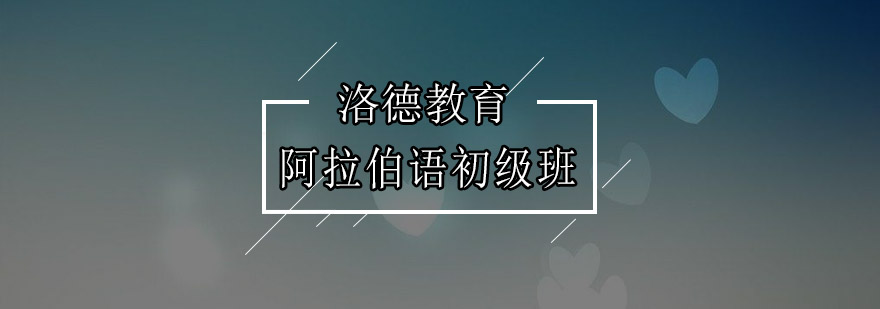 阿拉伯语课堂实景