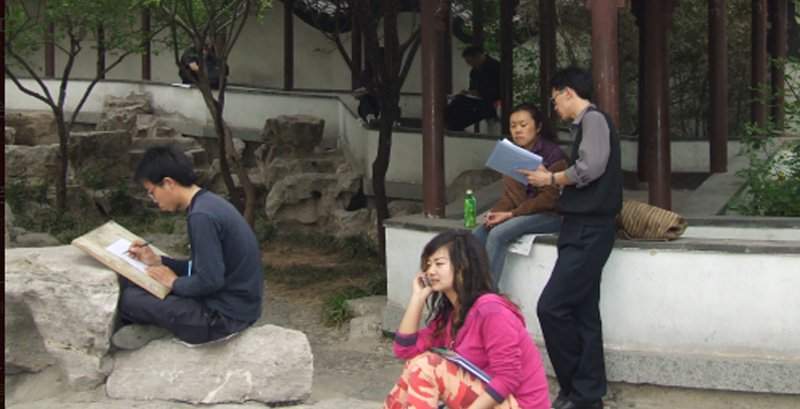 卓林学员在外学习需找灵感