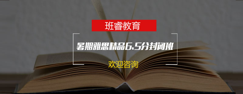 石家庄班睿教育雅思65暑期封闭班