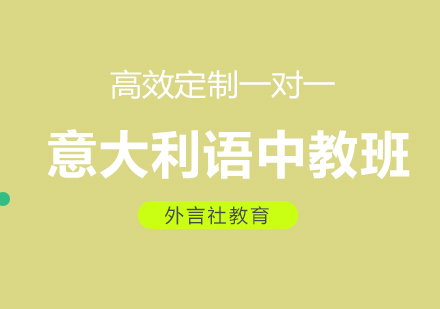 成都意大利语中教VIP一对一培训