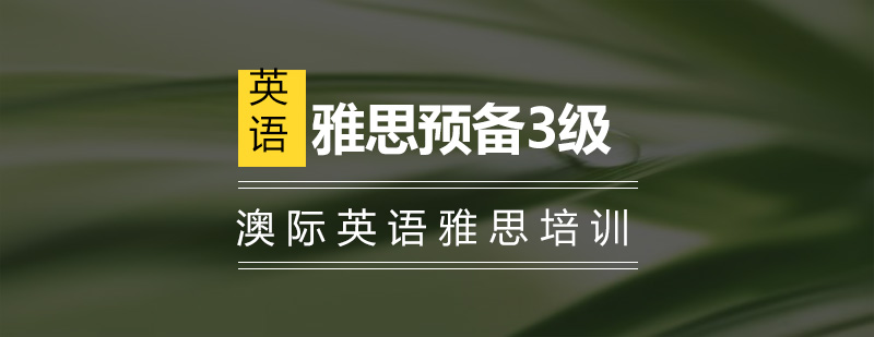 雅思预备课程体系