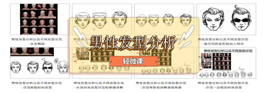 男性发型设计教学示例