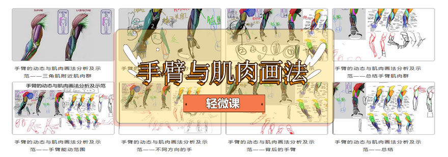 人体动态绘画示范