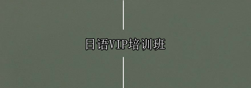 广州日语VIP培训班