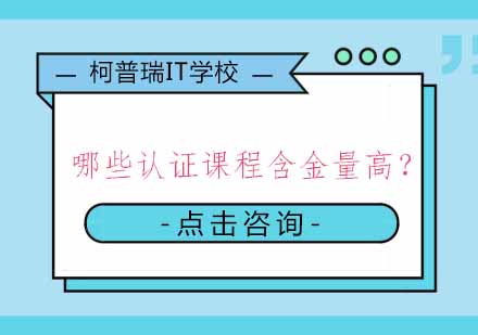 高含金量IT认证课程深度解析