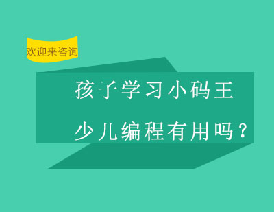 孩子学习小码王少儿编程有用吗？