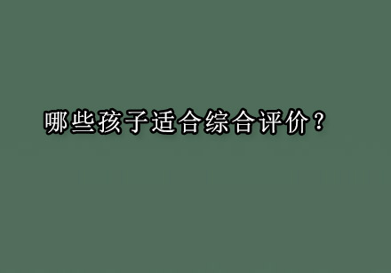 综合评价招生适合人群深度解析