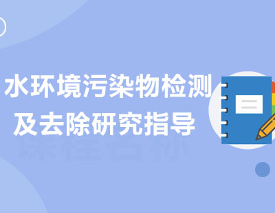 重庆水环境污染物的检测及去除研究论文指导