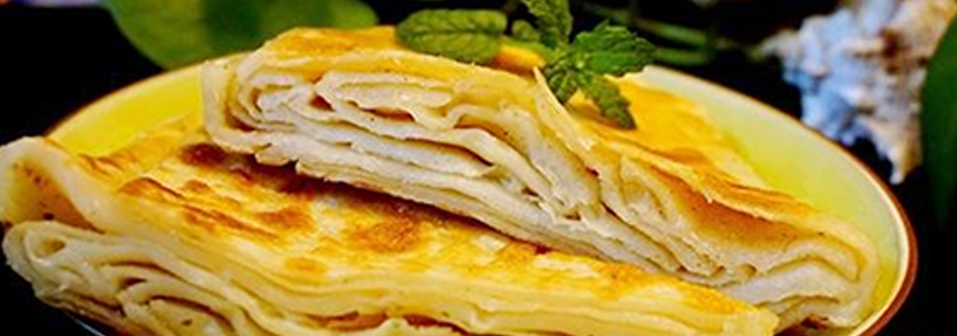 千层饼制作过程展示