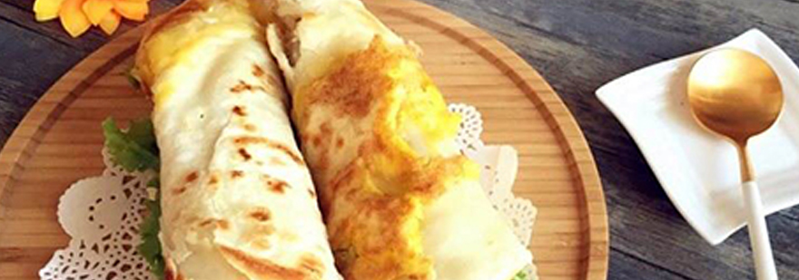 鸡蛋灌饼操作台实拍