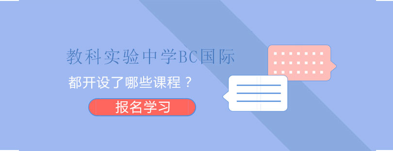 上海教科实验中学BC国际课程设置