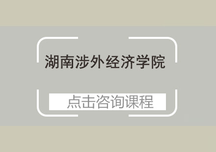湖南涉外经济学院招生简章