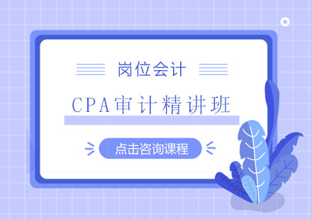 CPA审计精讲培训班