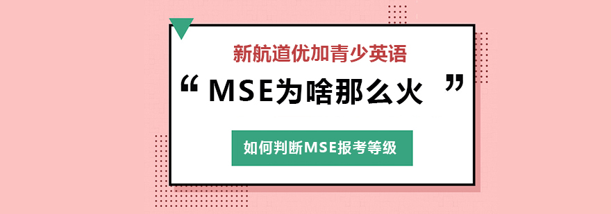 MSE为啥那么火如何判断MSE报考等级