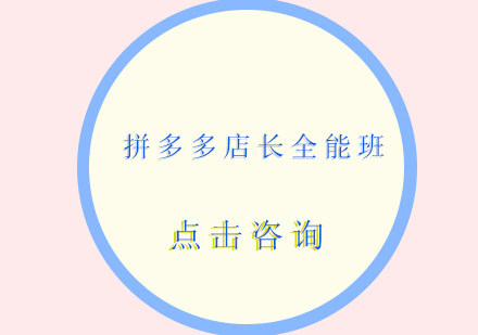 佛山拼多多店长全能培训班