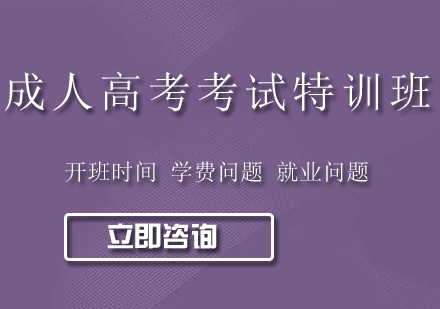 深圳成人高考考试基础特训班