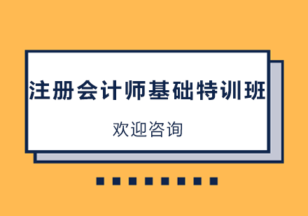 深圳注册会计师考试基础特训班