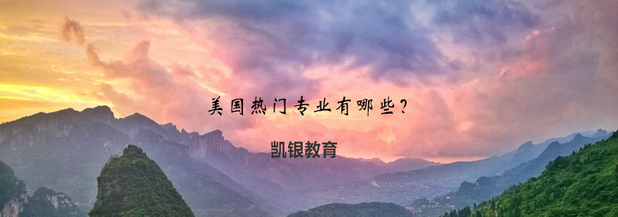 美国热门专业分析图