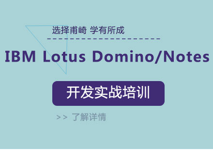 上海IBMLotusDomino/Notes开发实战培训