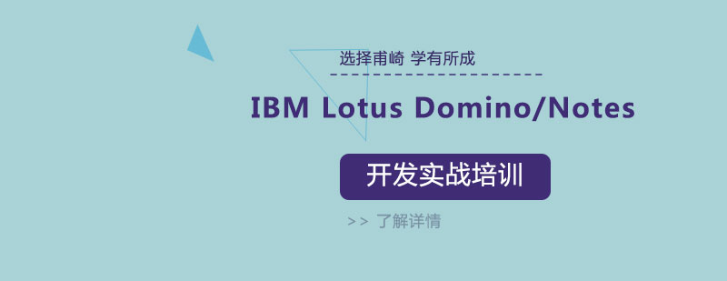 IBMLotusDominoNotes开发实战培训