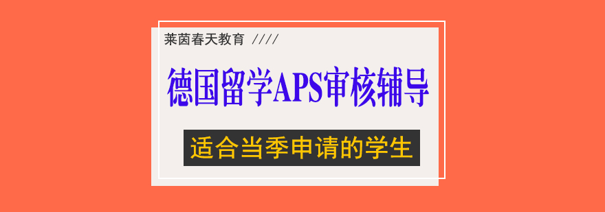 莱茵春天APS辅导课程封面