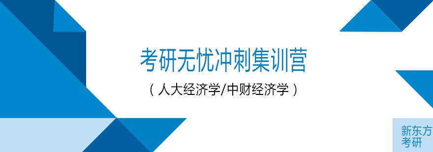 天津新东方考研无忧冲刺集训营人大经济学中财经济学