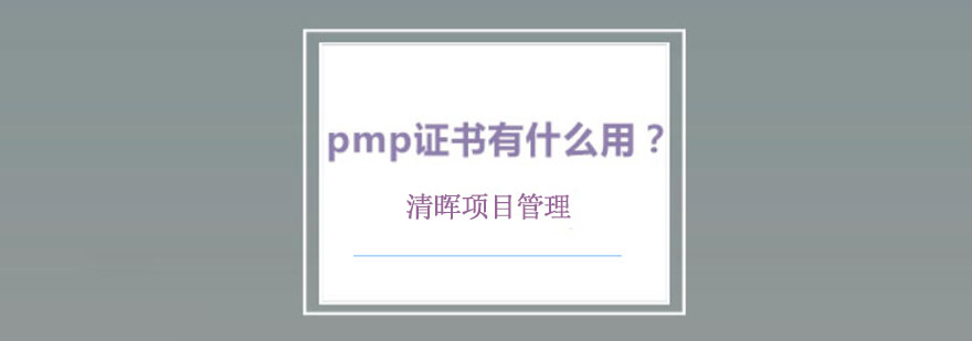 pmp证书有什么用