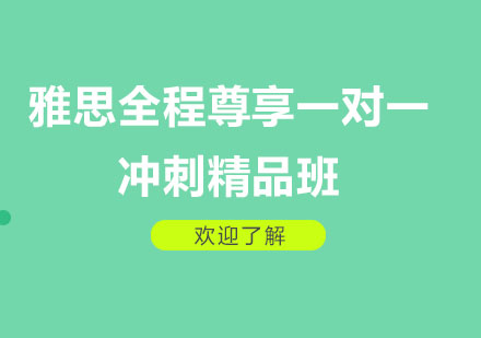 郑州雅思全程尊享一对一冲刺精品班