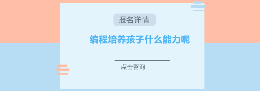 编程能力培养体系